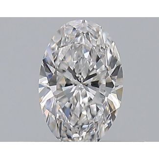 0.35 Carat Oval D VVS1 - EX VG GIA Natural Diamond