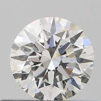 0.42 Carat Round F SI1 EX GIA Natural Diamond