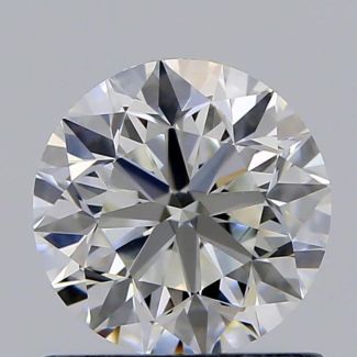 0.80 Carat Round H VVS2 VG EX GIA Natural Diamond