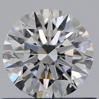 0.53 Carat Round E VS2 EX GIA Natural Diamond