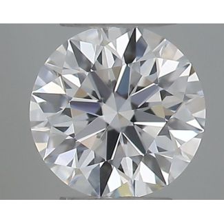 0.2 Carat Round D VVS2 EX VG GIA Natural Diamond