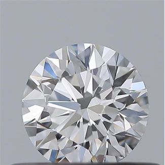 0.37 Carat Round D VVS1 EX GIA Natural Diamond