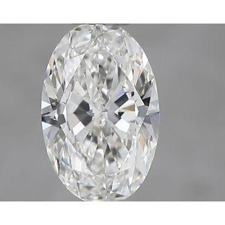 0.55 Carat Oval H VVS1 - EX VG GIA Natural Diamond