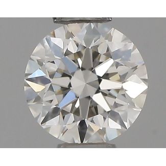 0.35 Carat Round H VVS1 EX IGI Natural Diamond