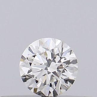 0.18 Carat Round H VVS1 EX GIA Natural Diamond