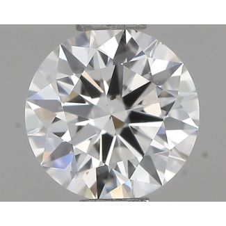 0.54 Carat Round G SI1 EX GIA Natural Diamond