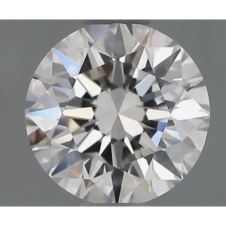 0.7 Carat Round F VVS2 EX VG GIA Natural Diamond