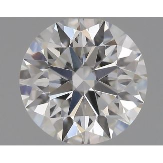 0.62 Carat Round F VS1 EX GIA Natural Diamond