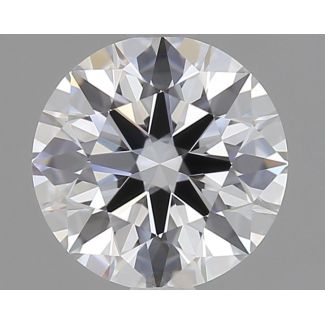 0.87 Carat Round D VVS1 EX GIA Natural Diamond