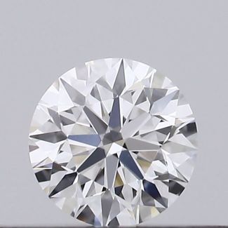 0.17 Carat Round D VVS2 EX GIA Natural Diamond