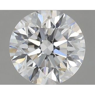 0.5 Carat Round D VVS2 EX GD GIA Natural Diamond