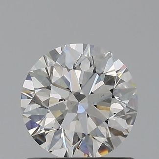 0.81 Carat Round H SI1 EX GIA Natural Diamond