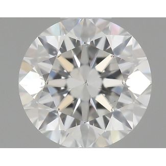 0.4 Carat Round F SI1 VG EX GIA Natural Diamond