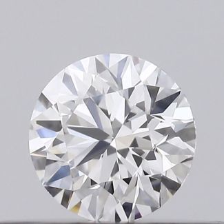 0.24 Carat Round F VVS2 EX GIA Natural Diamond