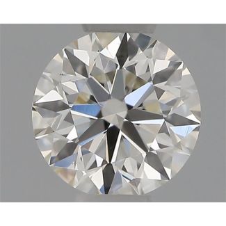 0.32 Carat Round H VS1 EX IGI Natural Diamond