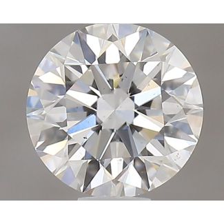 0.54 Carat Round F VS2 EX GIA Natural Diamond