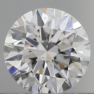 0.43 Carat Round D SI1 EX GIA Natural Diamond