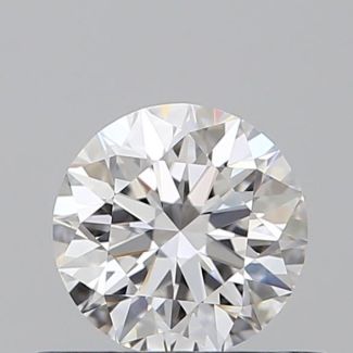 0.51 Carat Round D VVS1 EX GIA Natural Diamond