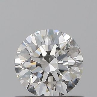 0.53 Carat Round E VVS1 EX IGI Natural Diamond