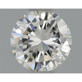 0.30 Carat Round H SI2 GD EX GIA Natural Diamond