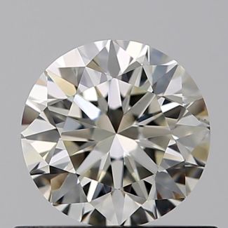 0.50 Carat Round J VVS1 VG EX GIA Natural Diamond