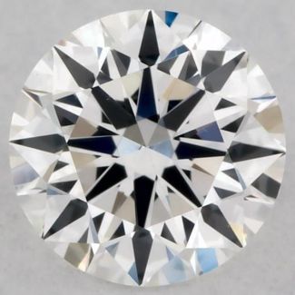 0.42 Carat Round E VVS2 EX GIA Natural Diamond