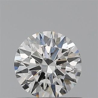 0.50 Carat Round G SI1 EX GIA Natural Diamond