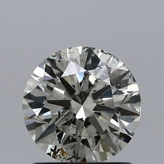 1.00 Carat Round I SI2 EX GIA Natural Diamond