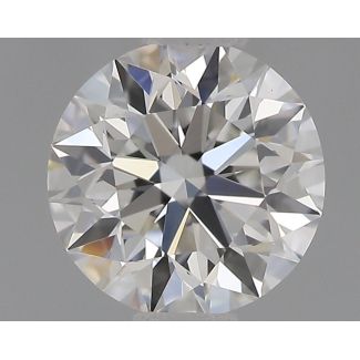 0.52 Carat Round F VS1 EX GIA Natural Diamond