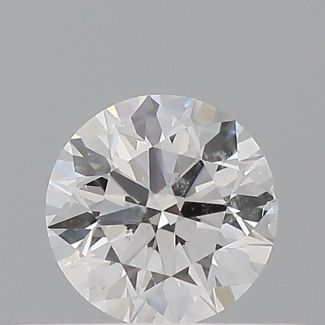 0.37 Carat Round E SI2 EX GIA Natural Diamond