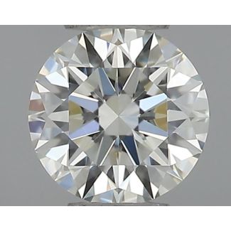 0.33 Carat Round H VVS1 EX IGI Natural Diamond