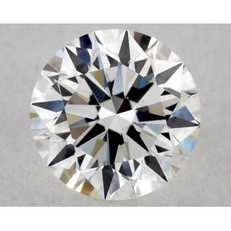 0.41 Carat Round H VVS2 EX GIA Natural Diamond