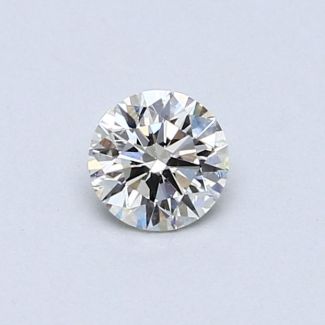 0.37 Carat Round G SI1 EX GIA Natural Diamond