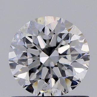 0.71 Carat Round D SI1 VG EX GIA Natural Diamond