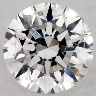 0.5 Carat Round H SI2 EX GIA Natural Diamond