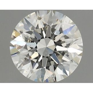 0.4 Carat Round I SI2 EX GIA Natural Diamond