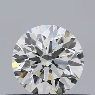 0.34 Carat Round I VVS1 EX GIA Natural Diamond