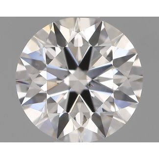 0.7 Carat Round H SI1 EX GIA Natural Diamond