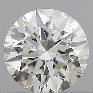 0.5 Carat Round H SI1 EX GIA Natural Diamond