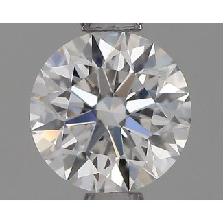 0.72 Carat Round F VVS2 EX GIA Natural Diamond