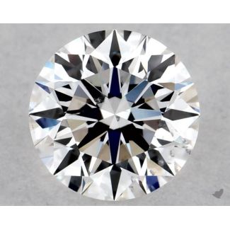 0.60 Carat Round E SI2 EX GIA Natural Diamond