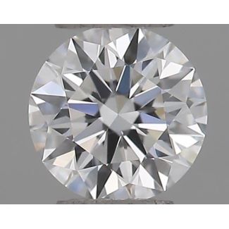 0.22 Carat Round D VVS1 EX GIA Natural Diamond