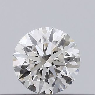 0.20 Carat Round H VS1 EX GIA Natural Diamond