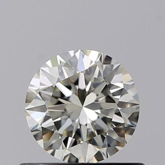 0.50 Carat Round K VVS2 VG EX GIA Natural Diamond