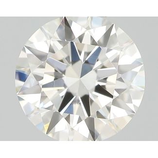 0.51 Carat Round H VS1 EX IGI Natural Diamond