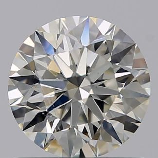 0.80 Carat Round K SI1 EX GIA Natural Diamond