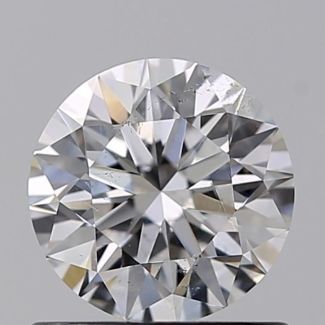 0.70 Carat Round E SI2 EX GIA Natural Diamond