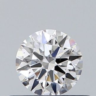 0.36 Carat Round F VS2 EX GIA Natural Diamond