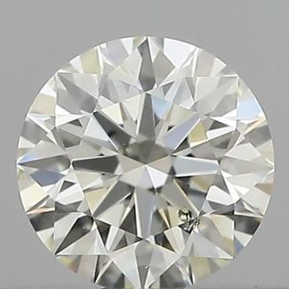 0.40 Carat Round H SI1 EX IGI Natural Diamond