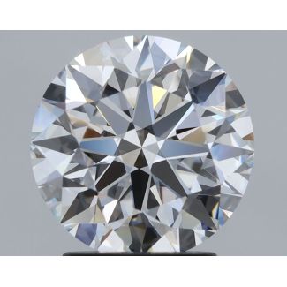 2.5 Carat Round D VVS2 EX GIA Natural Diamond